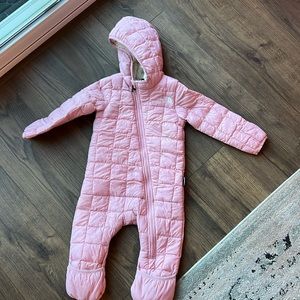 The North Face puffer suit